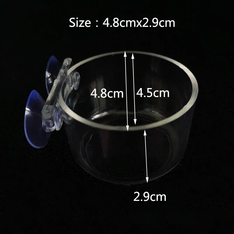Acrylic Hanging Aquarium Planting and Feeding Cup