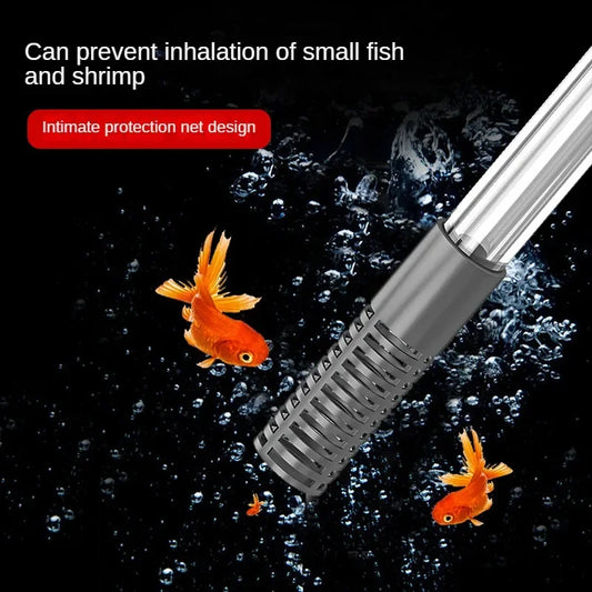 Aquarium Siphon Vacuum Cleaner – Manual Water Changer & Gravel Cleaner Pump for Fish Tanks