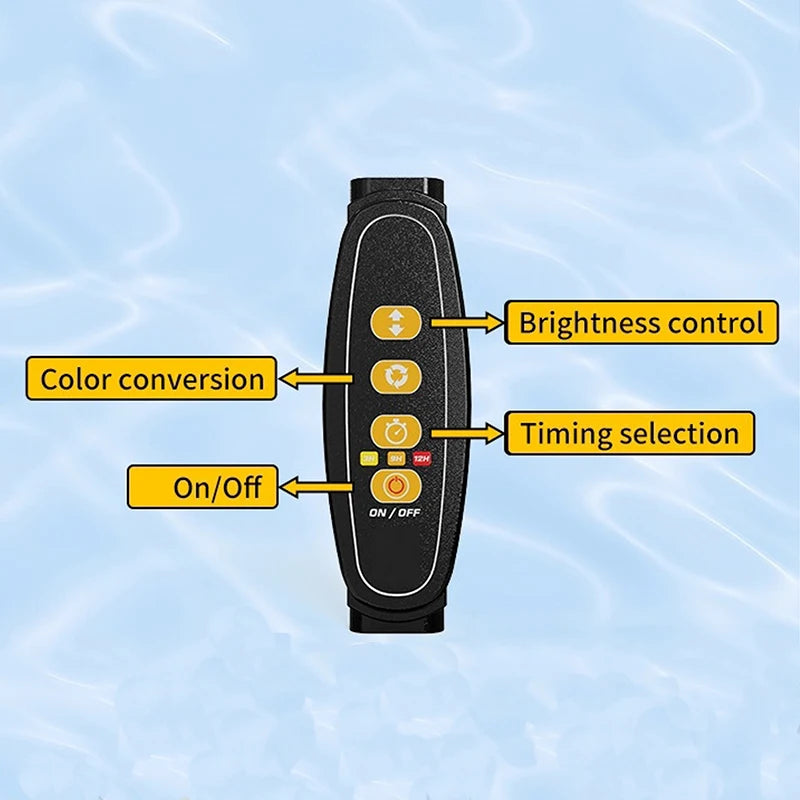 USB Aquarium LED Grow Light – Full Spectrum Clip-On Lamp with 10-Level Brightness, Timer & 360° Adjustable Arm for Planted Tanks