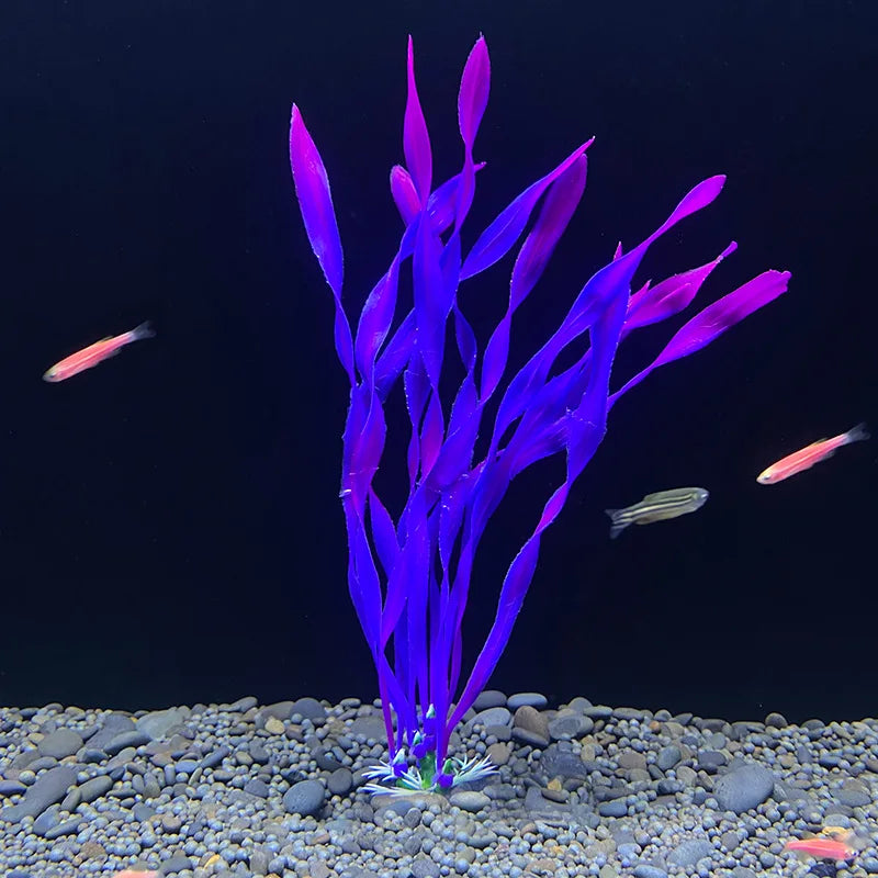 18cm Artificial Aquarium Plant – Soft Plastic Simulation Water Grass for Fish Tank Decoration