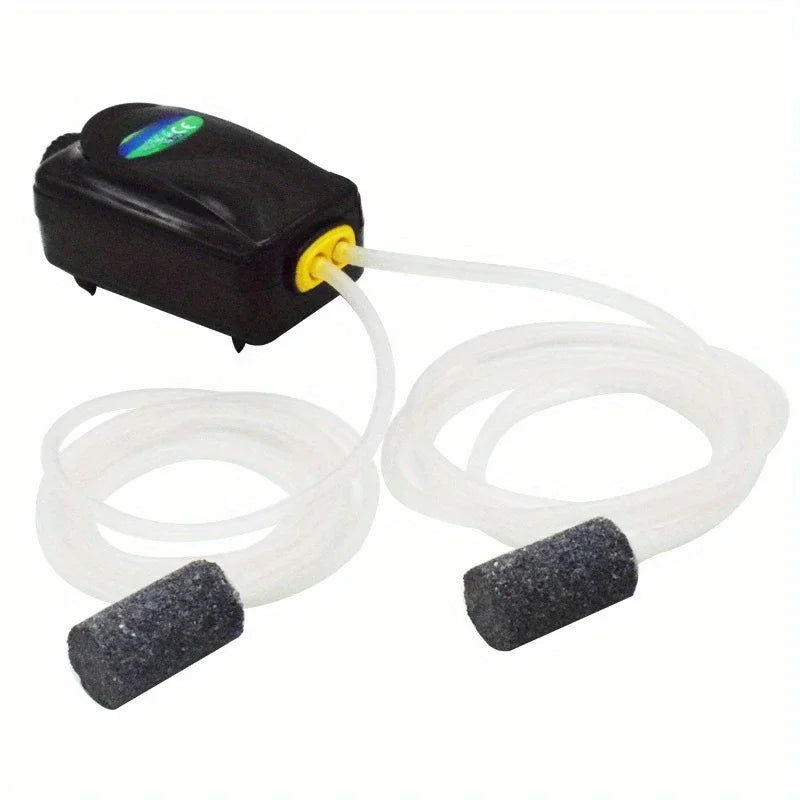 SOBO SB-738 Aquarium Oxygen Pump – Dual Outlet 3.5W Adjustable High-Power Air Pump for 50–60cm Tanks