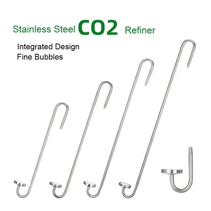 Stainless Steel CO2 Diffuser with Nano Atomizer Disc for Planted Aquariums