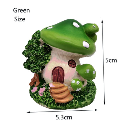 Resin Mushroom House Aquarium Ornament – Decorative Landscape Piece for Freshwater and Saltwater Tanks