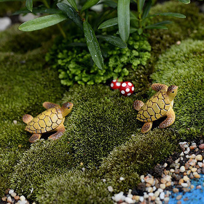 Mini Resin Sea Turtle Ornament | Cute Aquarium Decoration & Home Micro-Landscape Accessory (4 cm)