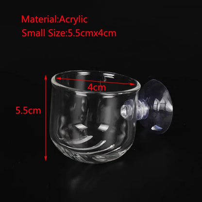 Acrylic Hanging Aquarium Planting and Feeding Cup