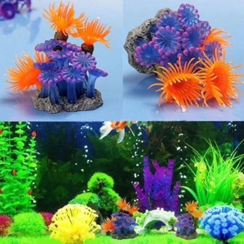 Artificial Coral Fish Tank Aquarium Simulation Coral Decoration Aquarium Landscape Plants Water Grass Ornament Aquarius
