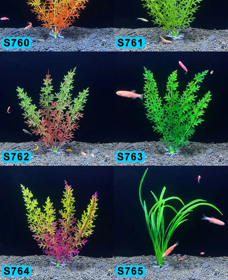 18cm Artificial Aquarium Plant – Soft Plastic Simulation Water Grass for Fish Tank Decoration