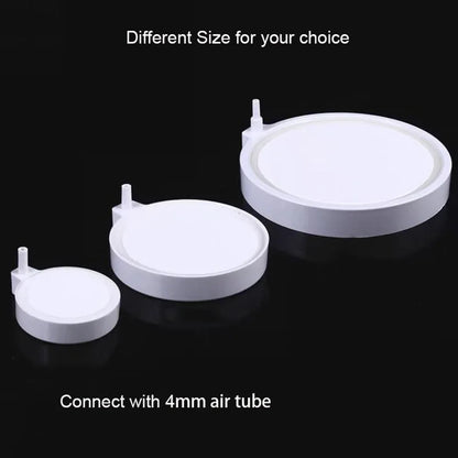 3.5cm 5cm 8cm 10cm Aquarium Air Stone Bubble Aerator Plate With Tube
