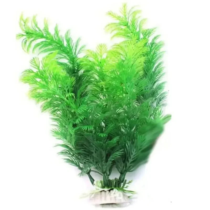 19 cm / 30 cm Artificial Water Grass – Plastic Aquarium Plants for Fish Tank Décor & Underwater Aquascaping