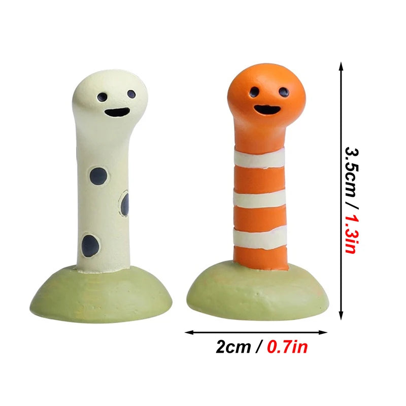 2-Pcs Cute Animal Aquarium Decor Set — Resin Landscaping Ornaments for Fish Tanks & Home Decoration