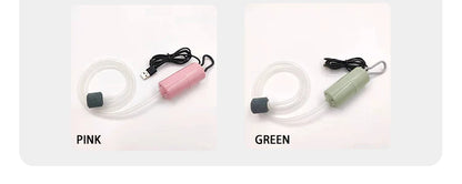 USB Portable Mini Aquarium Air Pump – Rechargeable Oxygenator for Small Fish Tanks & Outdoor Fishing