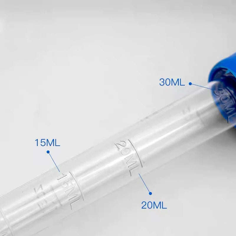 Lengthened Aquarium Pipette Siphon — Silicone & ABS Water Changer, Waste Remover, Liquid Measuring Tool for Fish Tanks