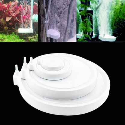 3.5cm 5cm 8cm 10cm Aquarium Air Stone Bubble Aerator Plate With Tube