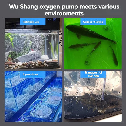 5W USB Rechargeable Oxygen Pump – Portable 48-Hour Aerator for Outdoor Fishing & Aquarium Use