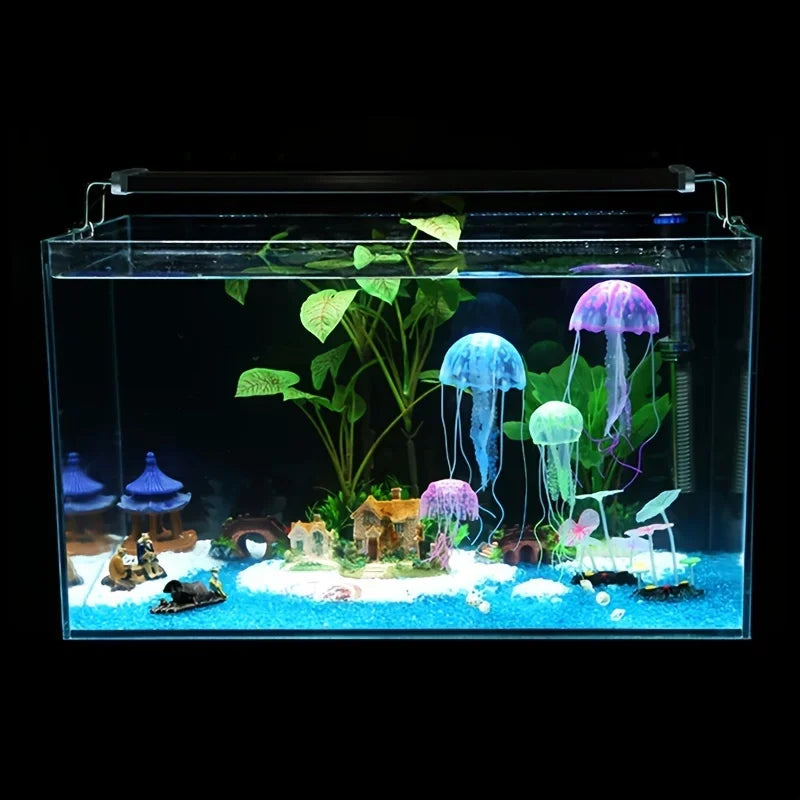 Artificial Swim Glow Jellyfish – Luminous Silicone Aquarium Decoration
