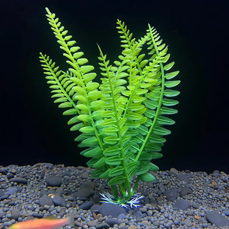 18cm Artificial Aquarium Plant – Soft Plastic Simulation Water Grass for Fish Tank Decoration