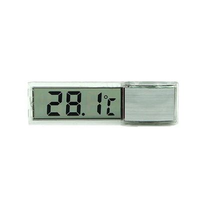 Digital LED Aquarium Thermometer – External Stick-On Fish Tank Temperature Gauge (Silver/Gold)