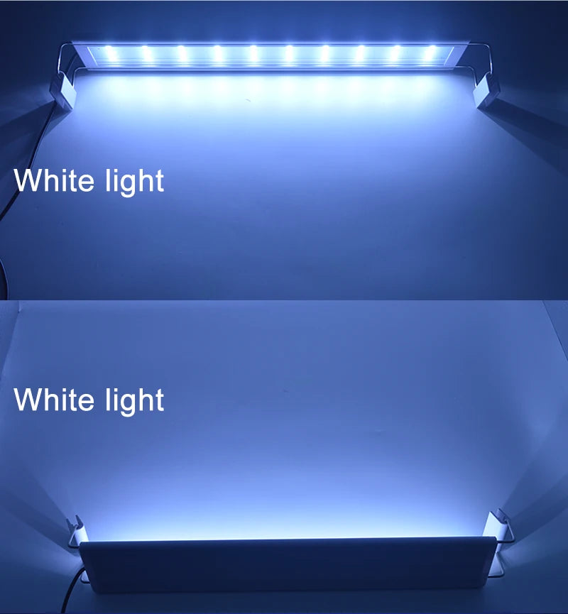 Super Slim LED Aquarium Light – Waterproof Plant Growth Lamp with Clip-On Mount, 5730 LEDs, 18–72 cm, 220–240V