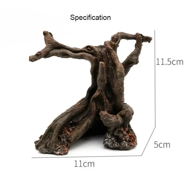 Resin Tree Root Cave Aquarium Ornament – Natural Hiding Shelter for Freshwater and Saltwater Tanks