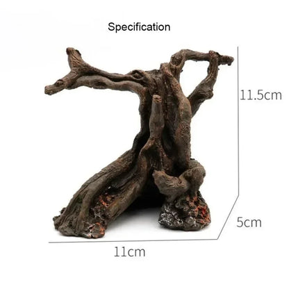 Resin Tree Root Cave Aquarium Ornament – Natural Hiding Shelter for Freshwater and Saltwater Tanks