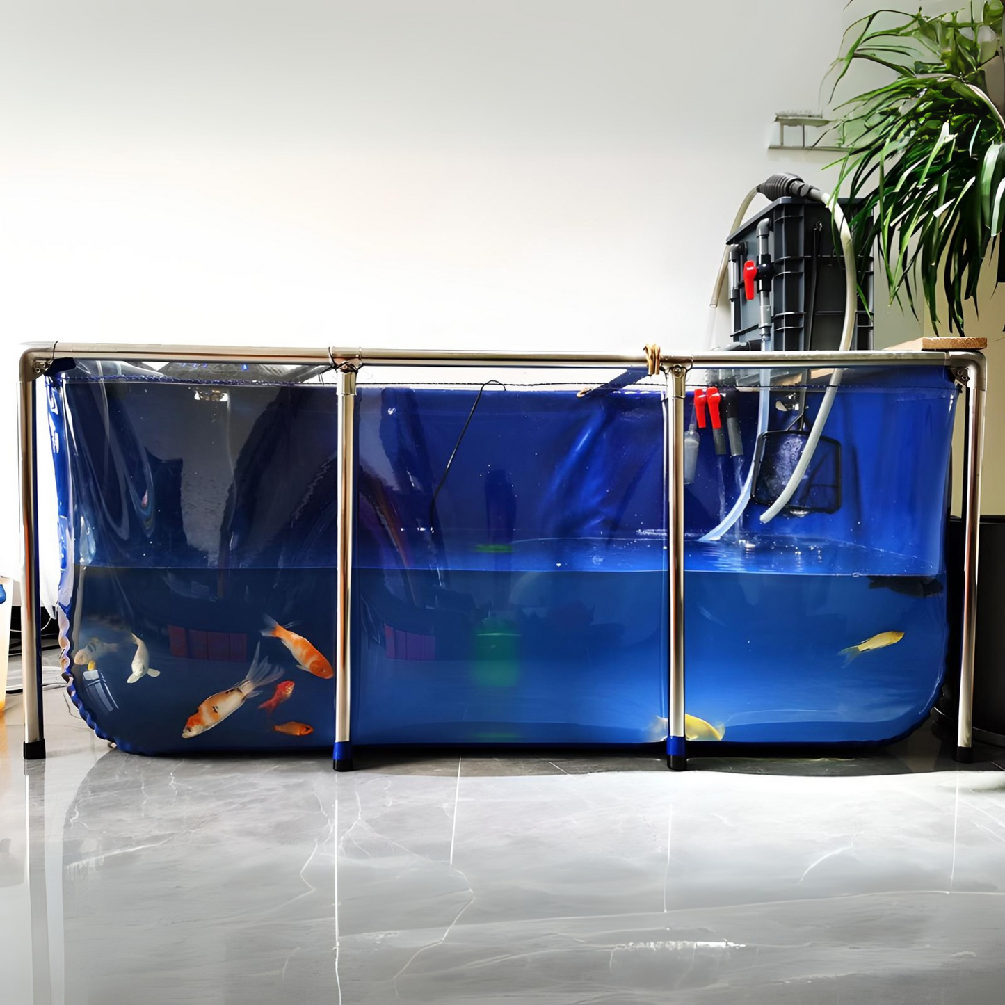 320 Gallon Heavy-Duty Fish Breeding Tank – Large Aquarium for Aquaculture (78.7in × 39.4in × 23.6in)