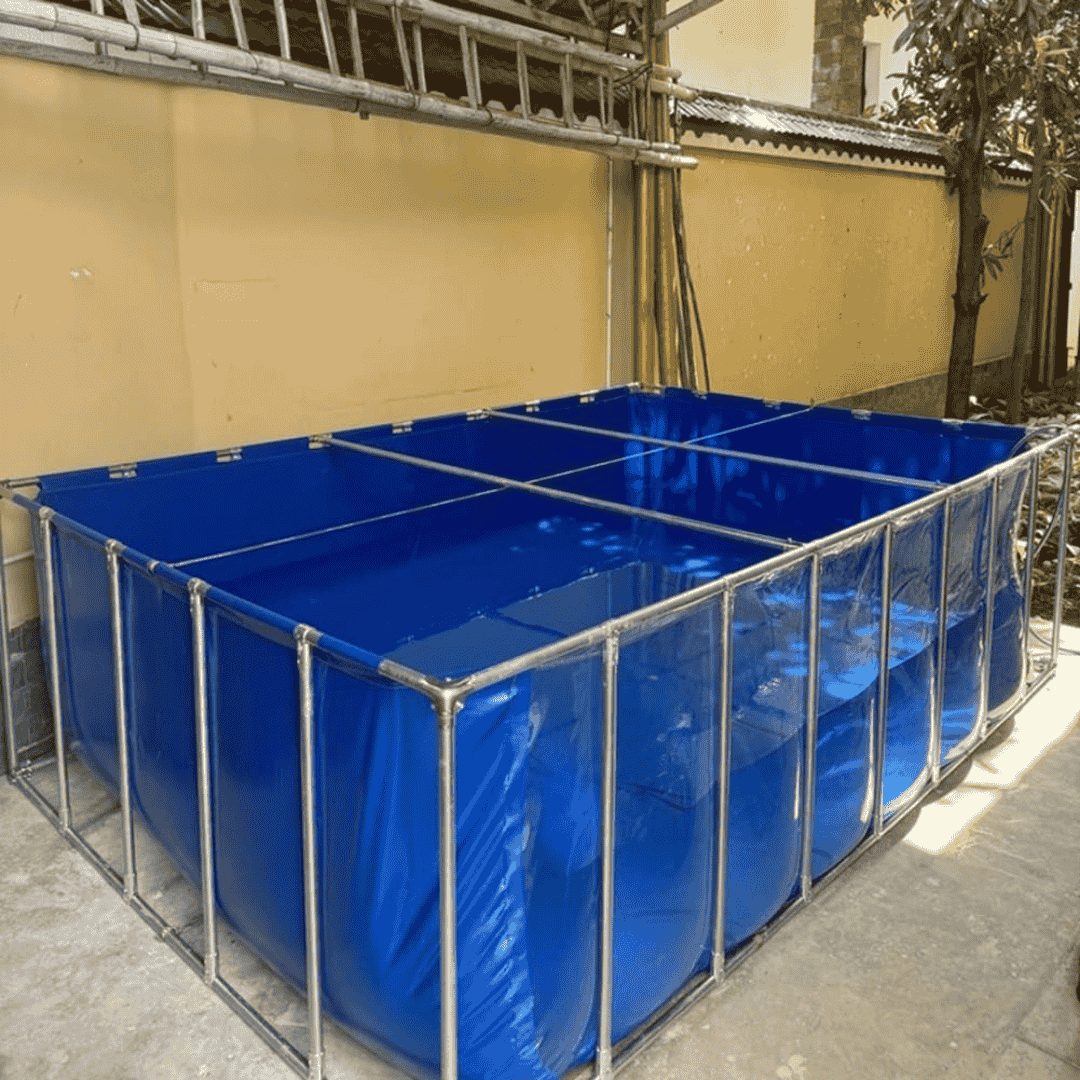 1100 Gallon Heavy-Duty Fish Breeding Tank – Large Aquarium for Aquaculture (118.1in × 78.7in × 27.6in)