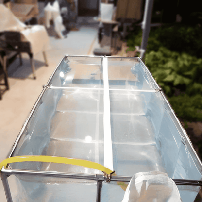 75 Gallon Clear Sides Koi Tank – Large Aquarium for Aquaculture (39.4in × 31.5in × 13.8in)