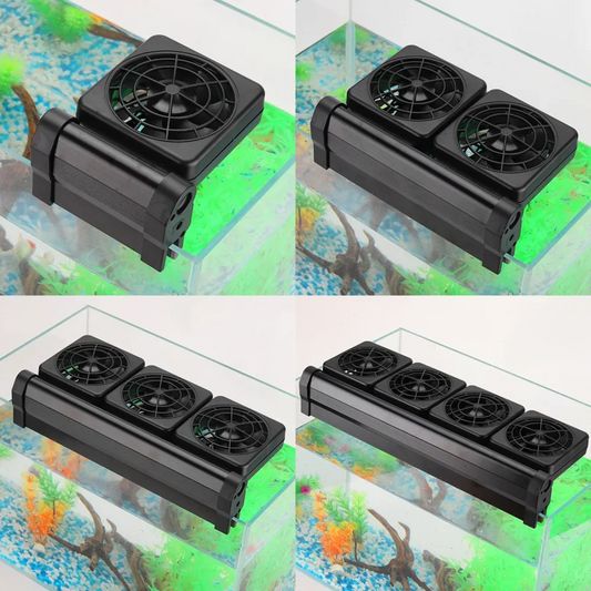 1 to 4 Fans Aquarium Fish Tank Cooling Fan System