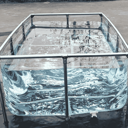 160 Gallon Clear Sides Koi Tank – Large Aquarium for Aquaculture (59.1in × 25.6in × 23.6in)