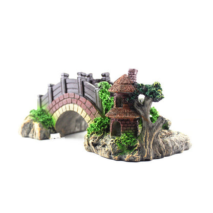 Resin Arch Bridge Aquarium Decoration