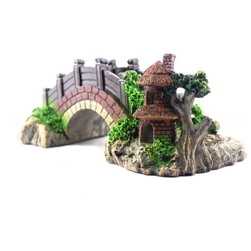 Resin Arch Bridge Aquarium Decoration