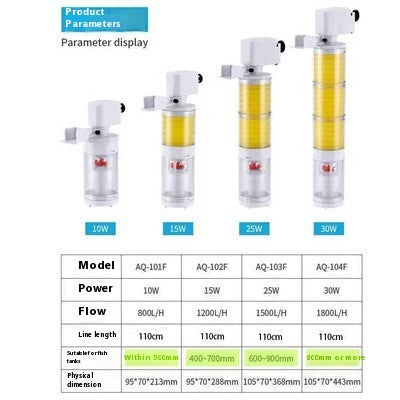 Built-in Fish Tank Filter