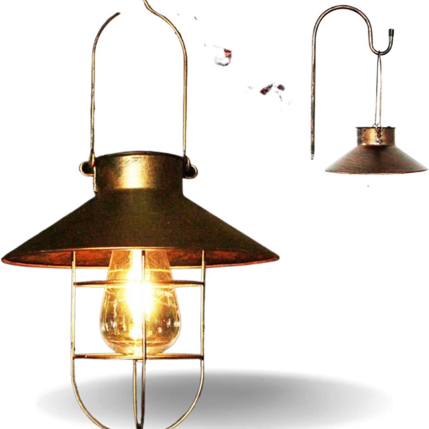 Solar Powered Hanging Lantern Light for Outdoor Pathways