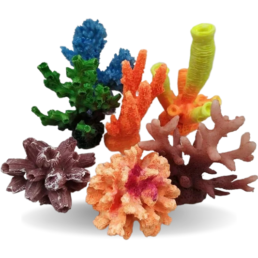 Resin Artificial Aquarium Coral Ornament - Vibrant Fish Tank Decoration