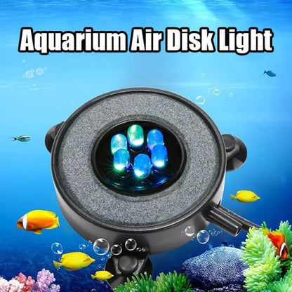 Colorful LED Bubble Lights Submersible Aquarium Air Stone for Aquascaping