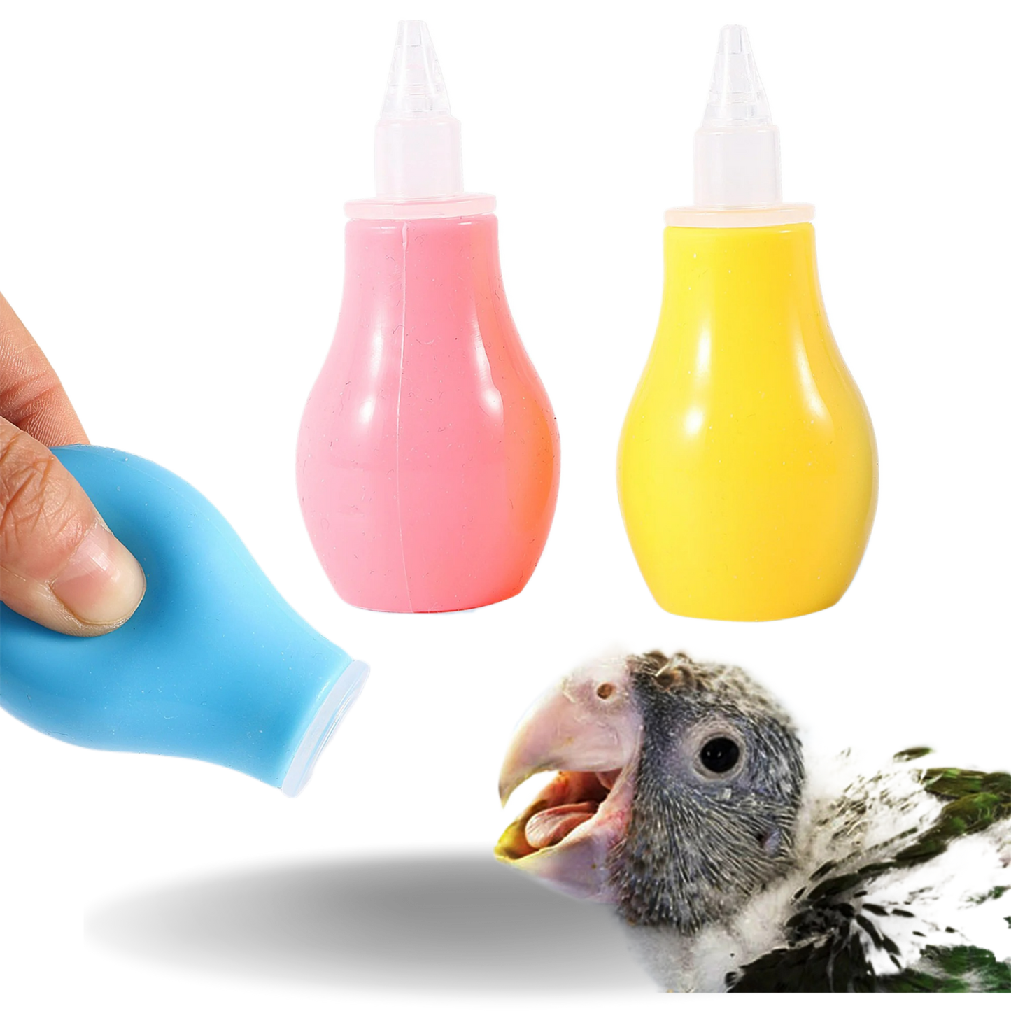 Young Bird Silicone Feeder Dropper  Safe and Precise Feeding Tool for Baby Birds