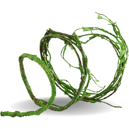 Artificial Hanging Branch Vines  Realistic Greenery for Pet Reptile Terrariums and Habitats