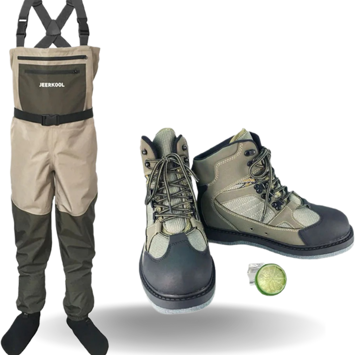 Waterproof Fishing Waders and Boots Set