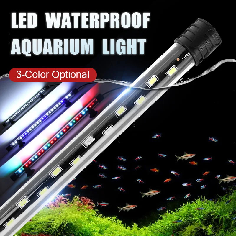 Waterproof LED Aquarium Light Plant Grow Lamp for Fish Tank