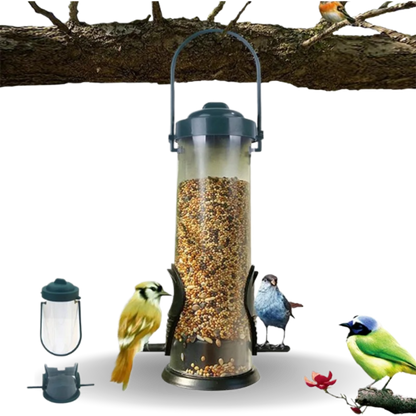 Acrylic Hanging Bird Seed Feeder Durable Outdoor Bird Feeder