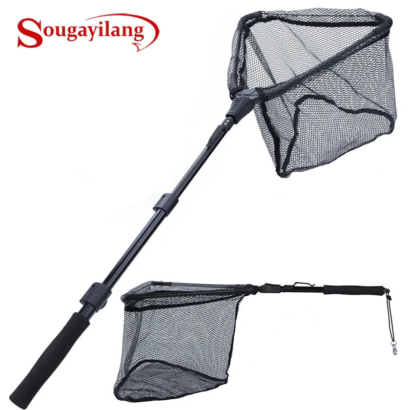 47 Inches Retractable Fly Fishing Net for Fish Farming, Aquaculture, Ponds, and Koi Care