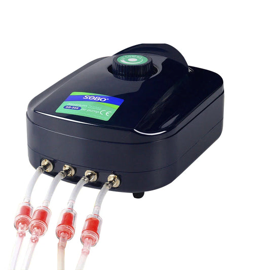 SOBO Silent Aquarium Oxygen Air Pump  Adjustable Air Volume and High Power Aerator