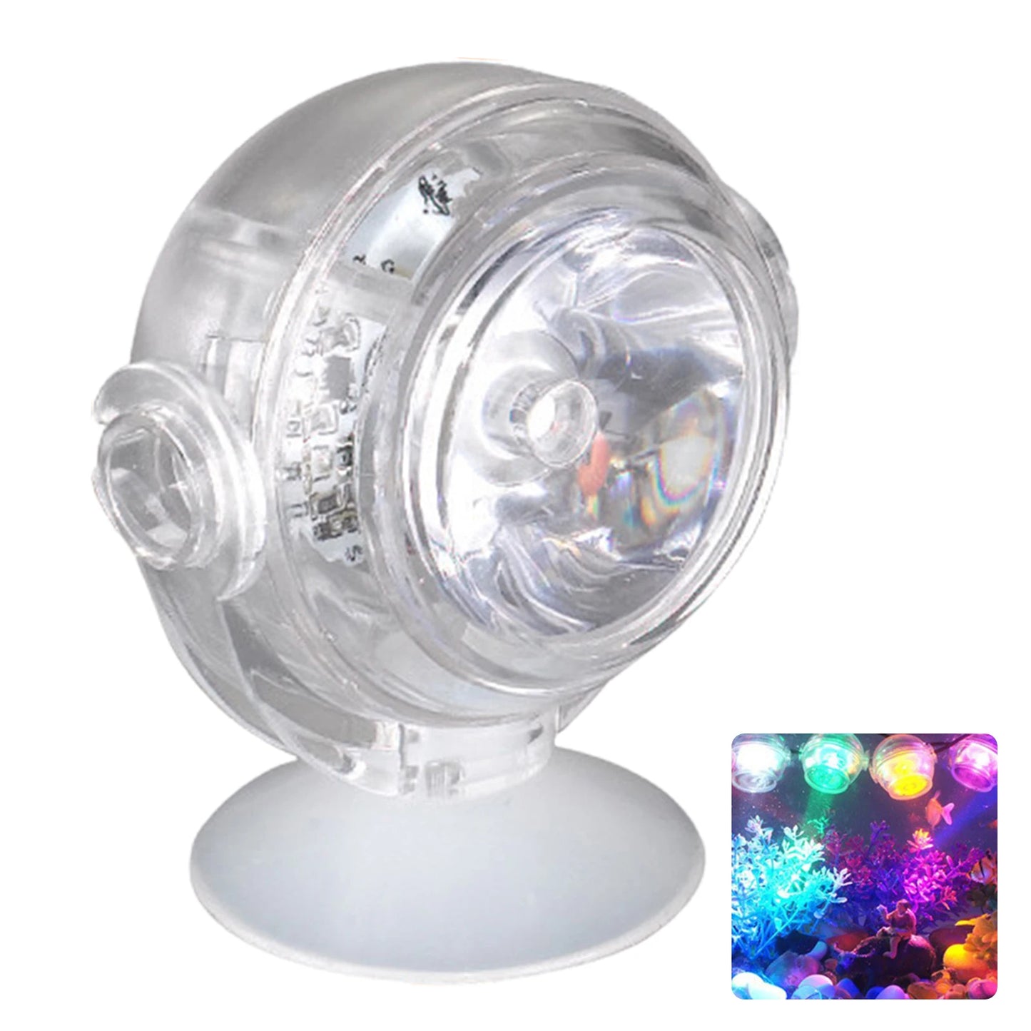 Aquarium USB LED Spotlight Colorful Gradient Waterproof Diving Light with Remote Control