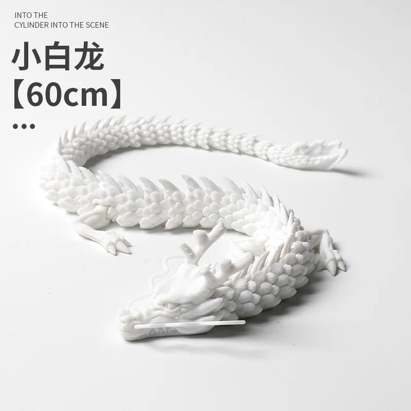 3D Printed Laser Holographic Chinese Dragon Unique Aquarium Decoration and Collectible