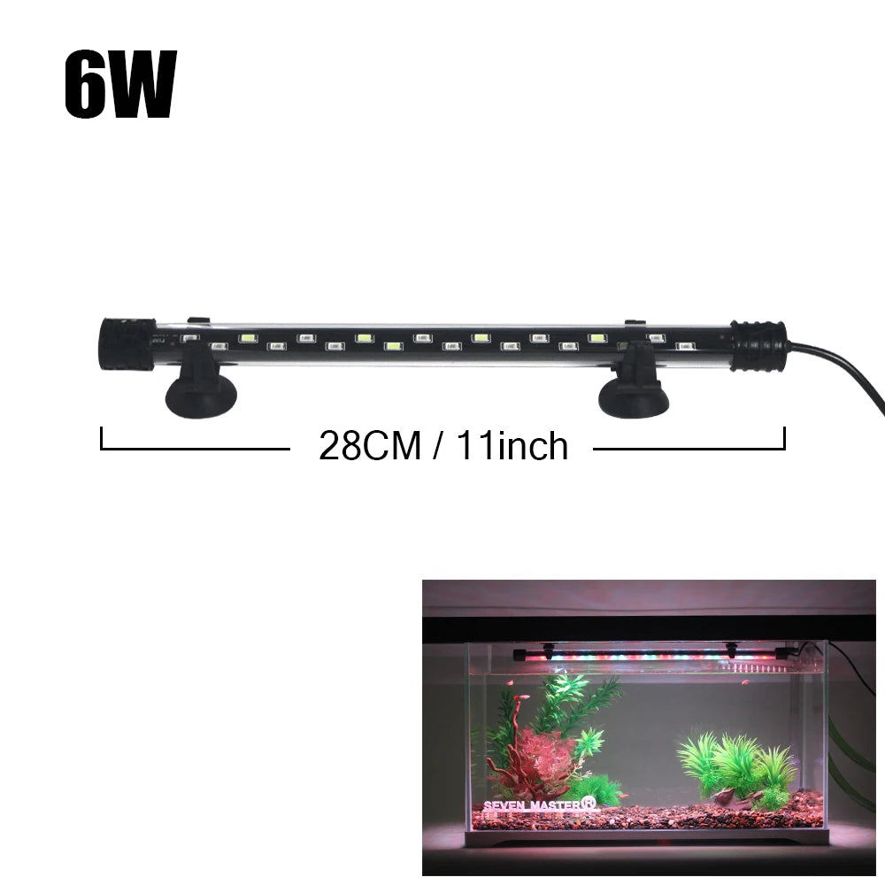 Waterproof LED Aquarium Light Plant Grow Lamp for Fish Tank