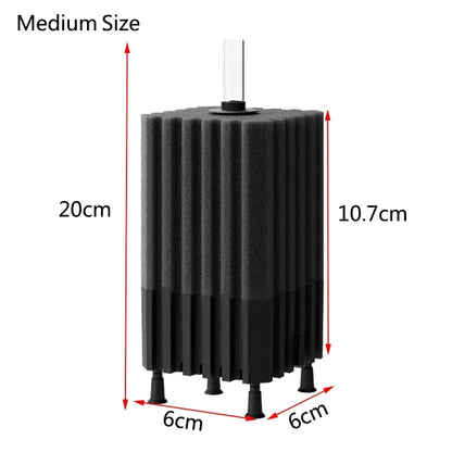 Quiet Biochemical Aquarium Sponge Filter for Fish Tanks Effective Biological Filtration