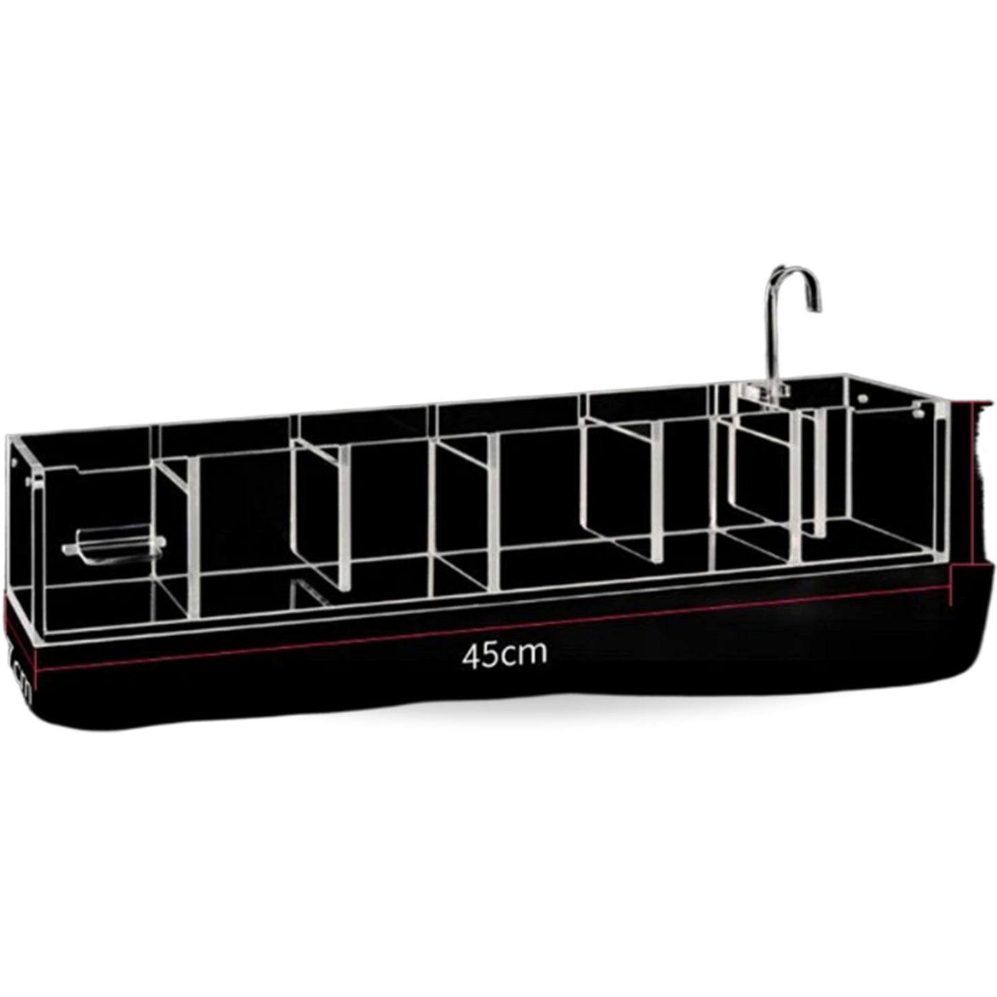 2-6 Grid Hang On Aquarium Pump Filter with Oxygen Box