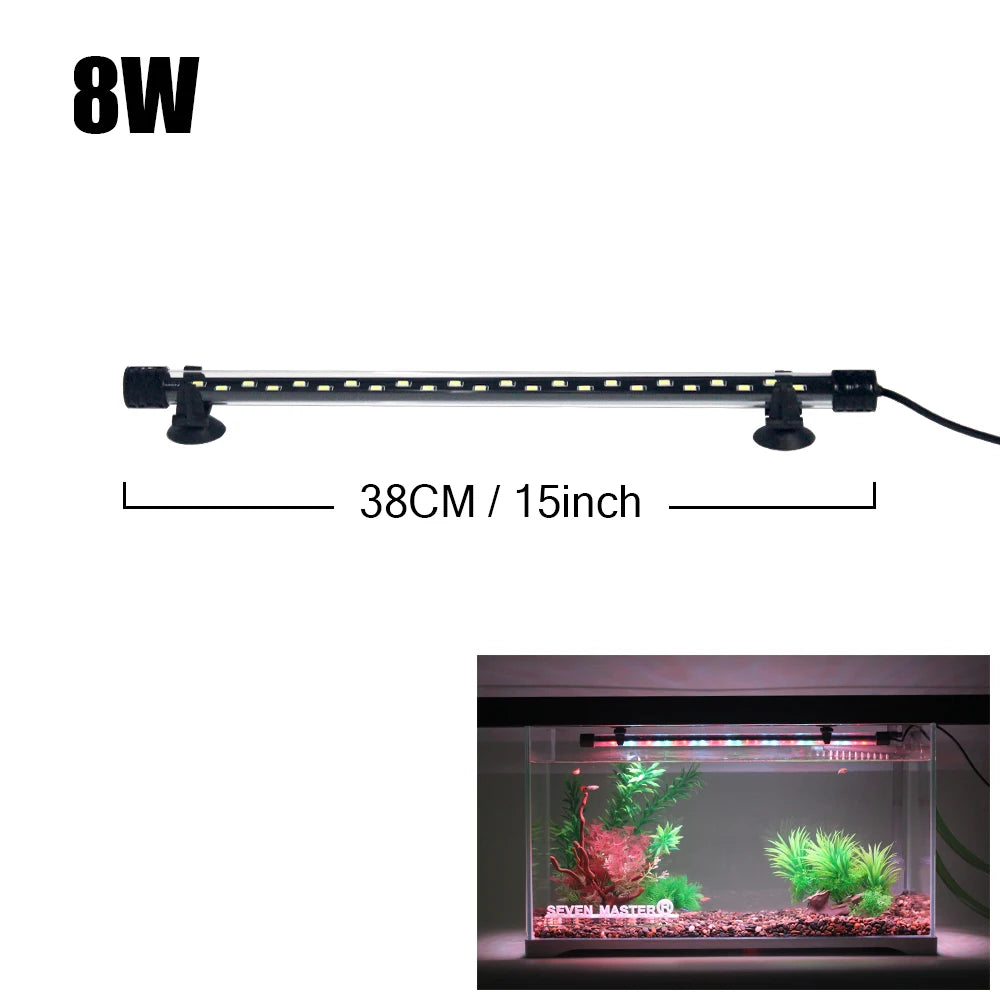 Waterproof LED Aquarium Light Plant Grow Lamp for Fish Tank