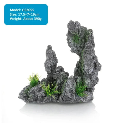 Resin Aquarium Landscape Rockery Decoration Natural Fish Tank Landscaping Ornament Aquariums Accessories