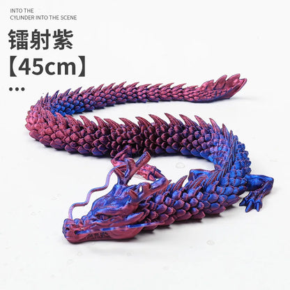 3D Printed Laser Holographic Chinese Dragon Unique Aquarium Decoration and Collectible